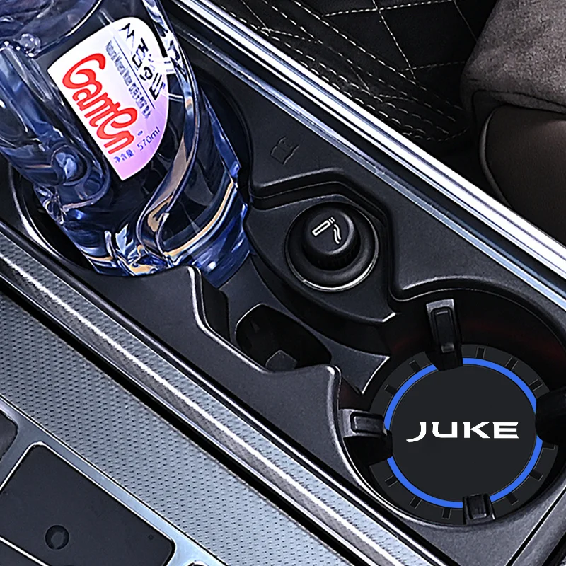 Cup Holder Inserts 2pcs Car Cup Holder Anti Slip Insert Coasters Pads For Nissan Juke F15 F16 Water Cup Holder Silicone Mats Auto Accessories cup holder coasters,cup holder inserts,car coaster pads,cup holder insert