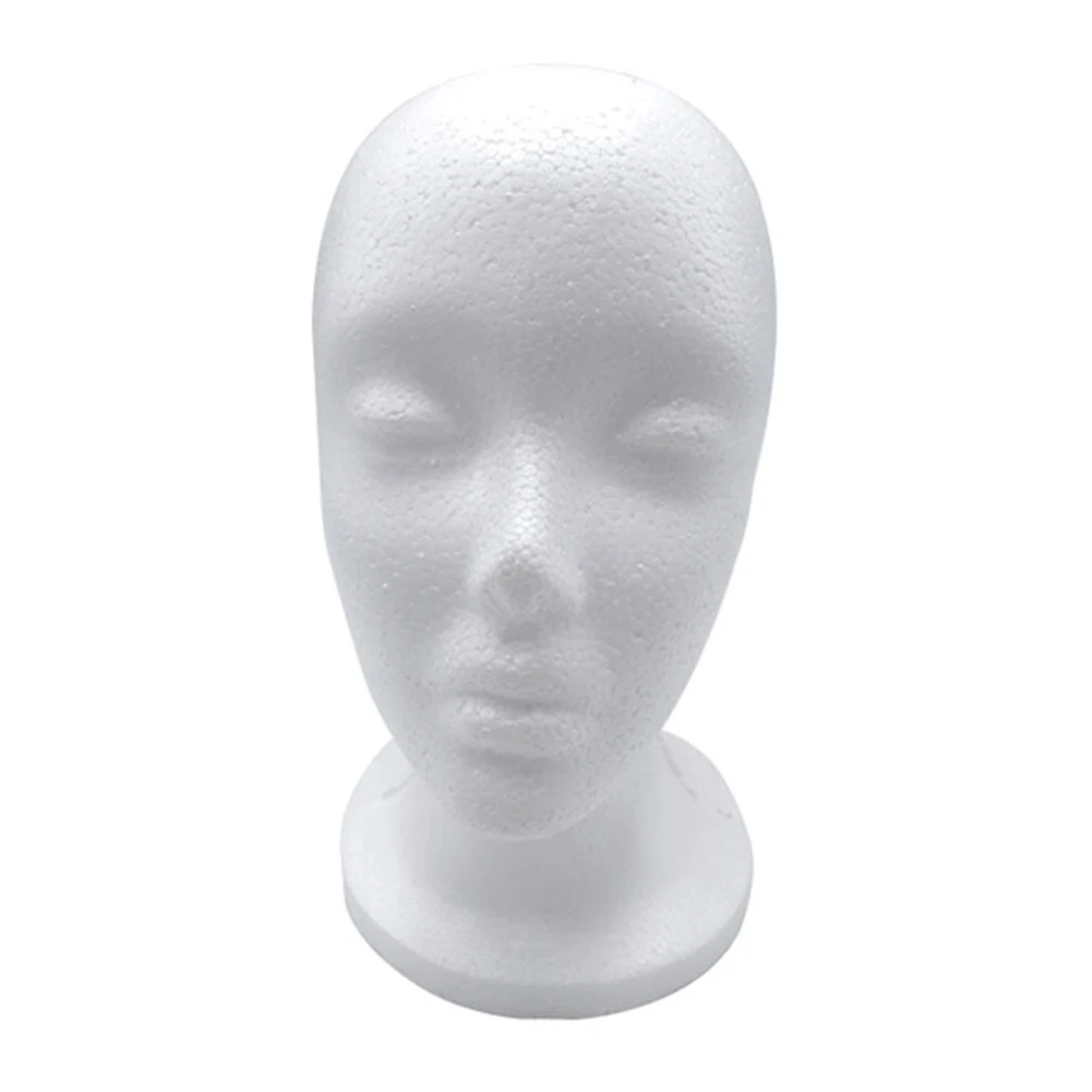 Description Picture 3 of itemFoam Female Mannequin Head Model Muli-function Hairdress Wigs Glasses Cap Display Holder Stand Photograph Prop