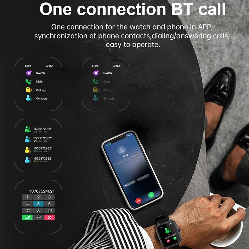 IMIKI ST1 Ʈ ġ 1.78 ġ AMOLED ÷, BT ȭ, ǽð ɹڼ 100 +  , SpO2  Ʈġ
