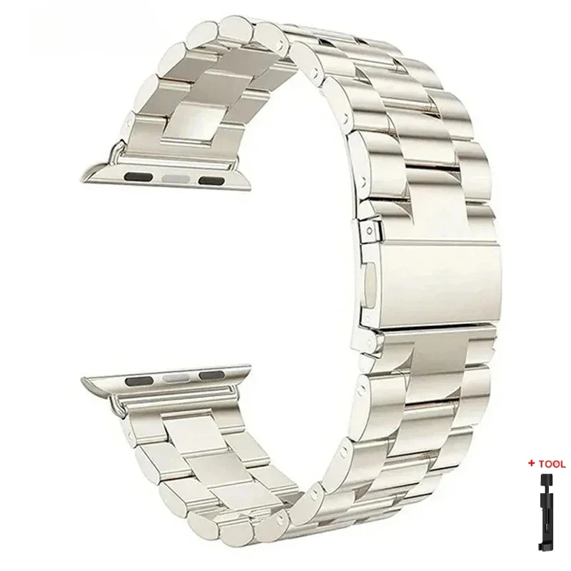 Premium Stainless Steel Metal Strap Bracelet