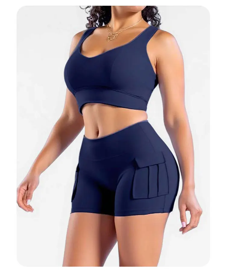 Ensemble Yoga Femme 2 Pièces : Brassière & Short