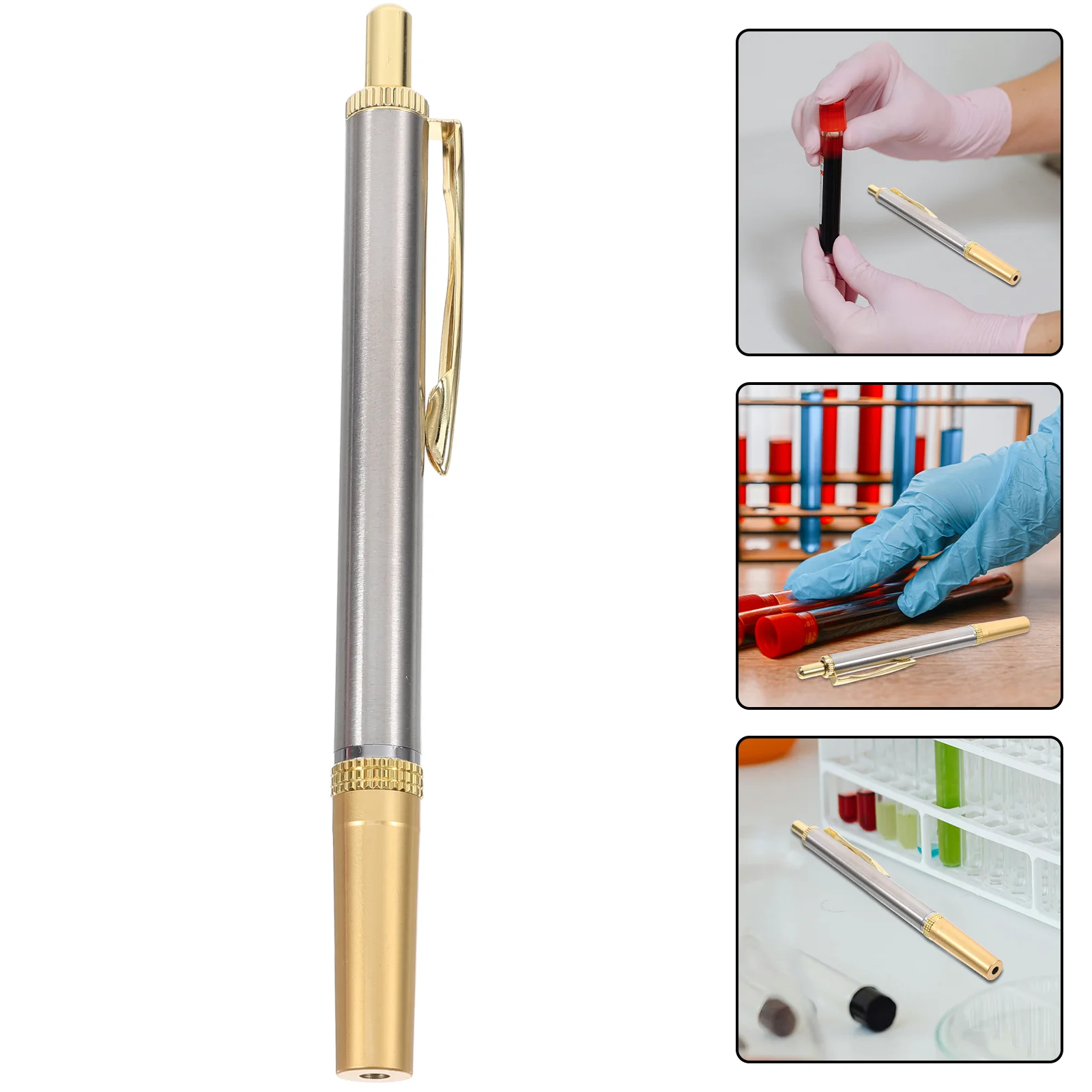 Single Head Stainless Steel Lancet Point Pen Blood Collection Device Lancing Pen Cupping Bloodletting Tablet