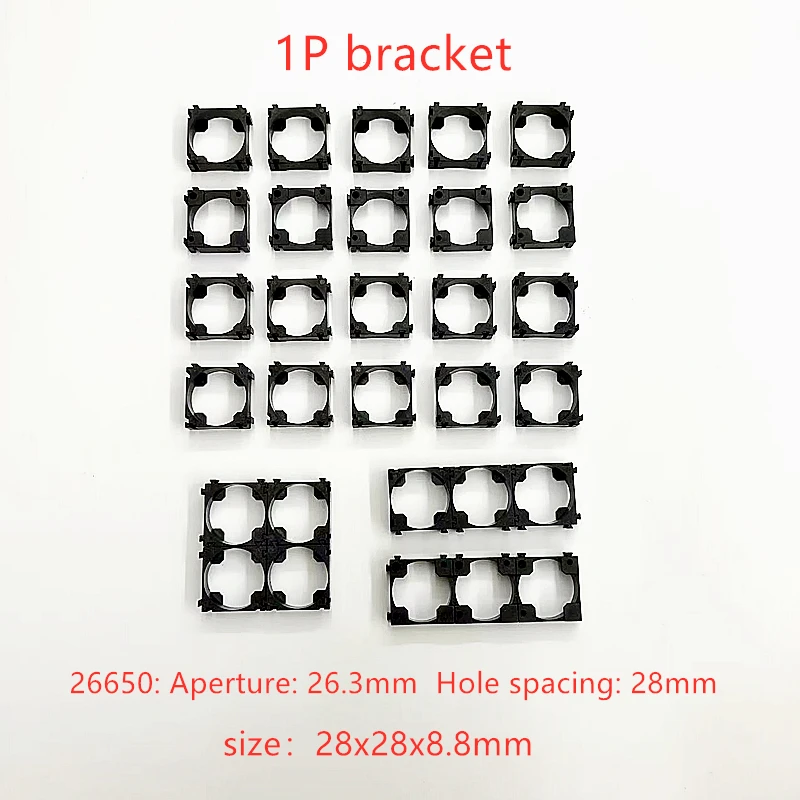 Battery holder 10/20/50PCS 26650 26700 26800 Battery Holder Bracket Lithium battery Plastic bracket fixed bracket DIY battery pack