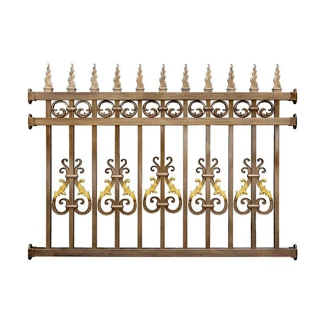 Fence Panels or Garden Iron Fence Wholesale Aluminium Coated Barrier in Steel for Swimming Pool Black Fencing, Trellis & Gates 5
