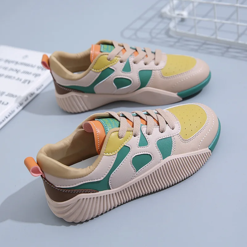 Platform Shoes Women 2023 New Fashion Sneakers Fashion Mixed Colors Casual Comfortable Soft Bottom Lady Shoes Women Mujer Zapato