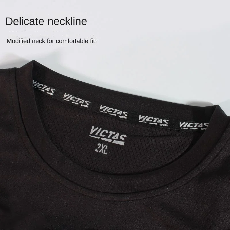 VICTAS Table Tennis Uniform Short Sleeved Training Clothes Sports T-shirt