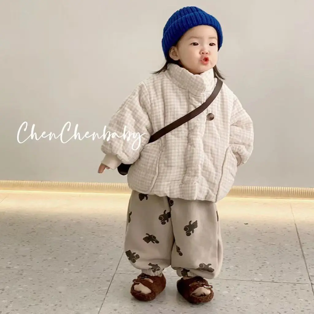 

Girls Coat Jacket Winter Cotton Windbreak 2023 Classic Warm Thicken Teenagers High Quality Children's Clothing