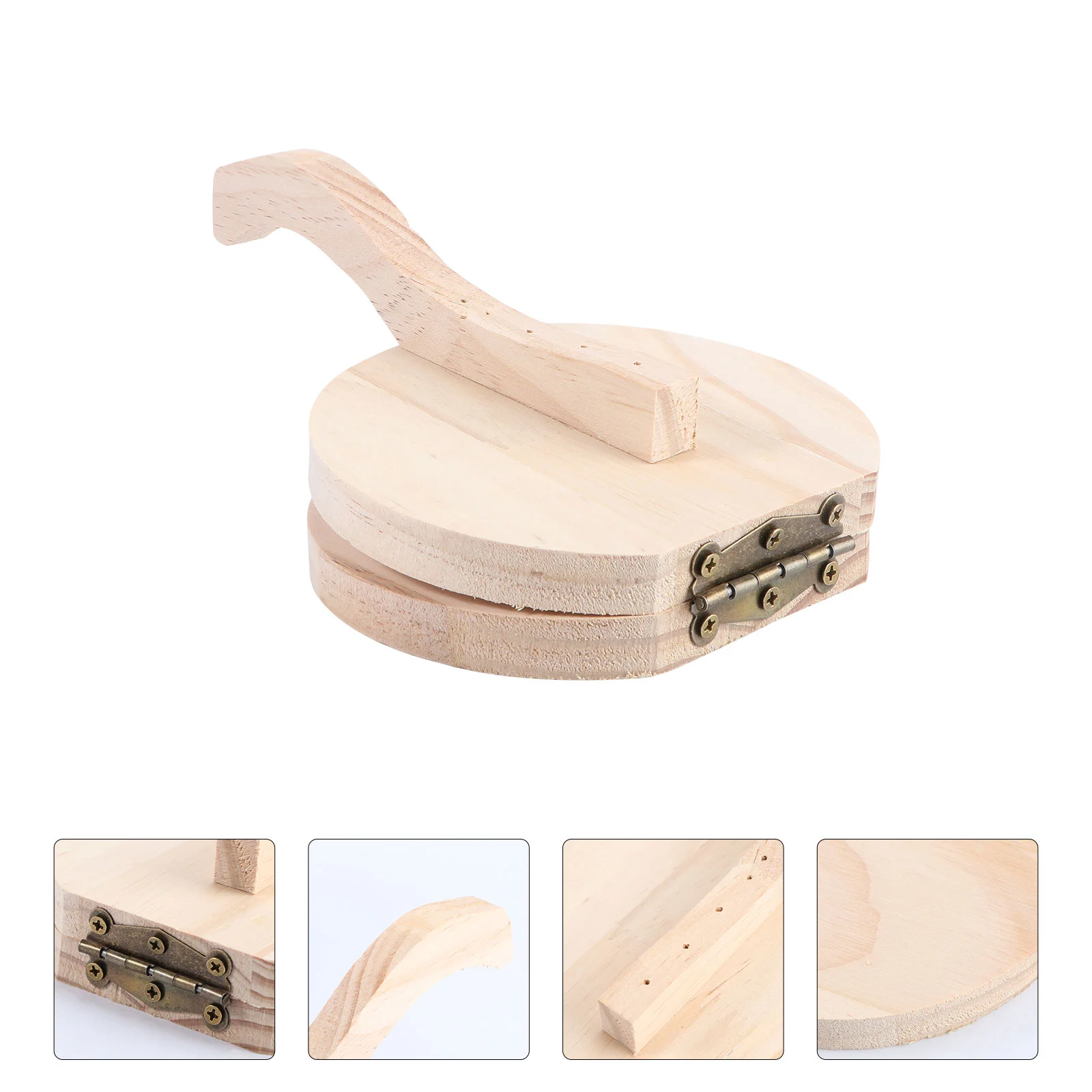 

Press Dumpling Presser Dough Maker Tortilla Wooden Pressing Tool Mold Wrapper Pasta Skin Wood Manual Pastry Empanada Roti