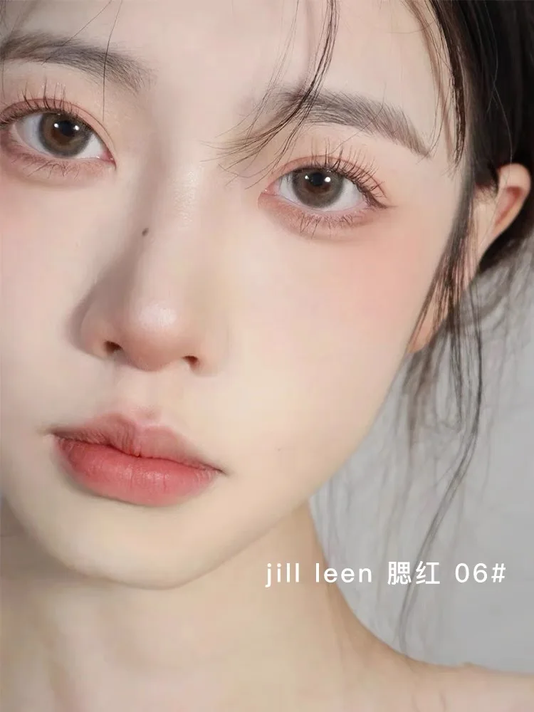 JILL LEEN Single Blush Soft Fog Powder Small Blusher Colorful Portable Makeup for Women powder blusher blush powder facial blusher