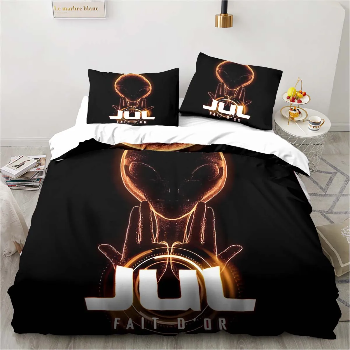 

JuL C'est Pas Des Lol Bedding Set Three-Piece Duvet Cover Set Single Double Bed Set Adult Kid's Bedroom Bed Cover Pillow Case