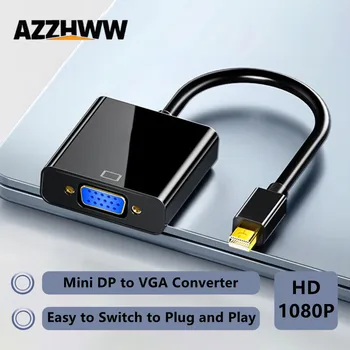 Adattatore Mini DisplayPort a VGA 1080P Mini DP Display Port a VGA Convertitore Adattatore maschio-femmina per PC ThinkPad SurfacePro