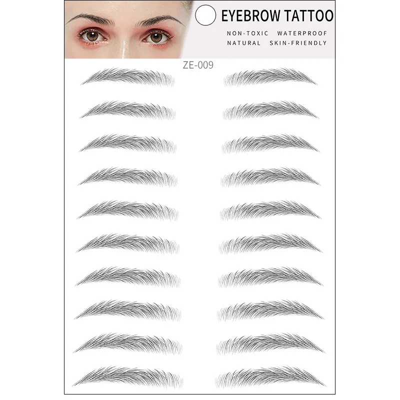 1/2/3PCS pieces Microblading Eyebrow Stencils Stickers Permanent Makeup Supplies Disposable Eyebrow Mold Template Drawing Guide