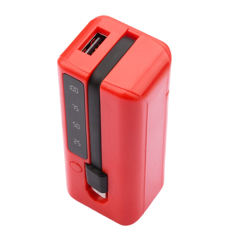 1*18650/18700/20700/21700 배터리 충전기 Type-C USB 포트 파워 뱅크 케이스 DIY 쉘 키트 휴대폰 파워 뱅크 박스 케이블