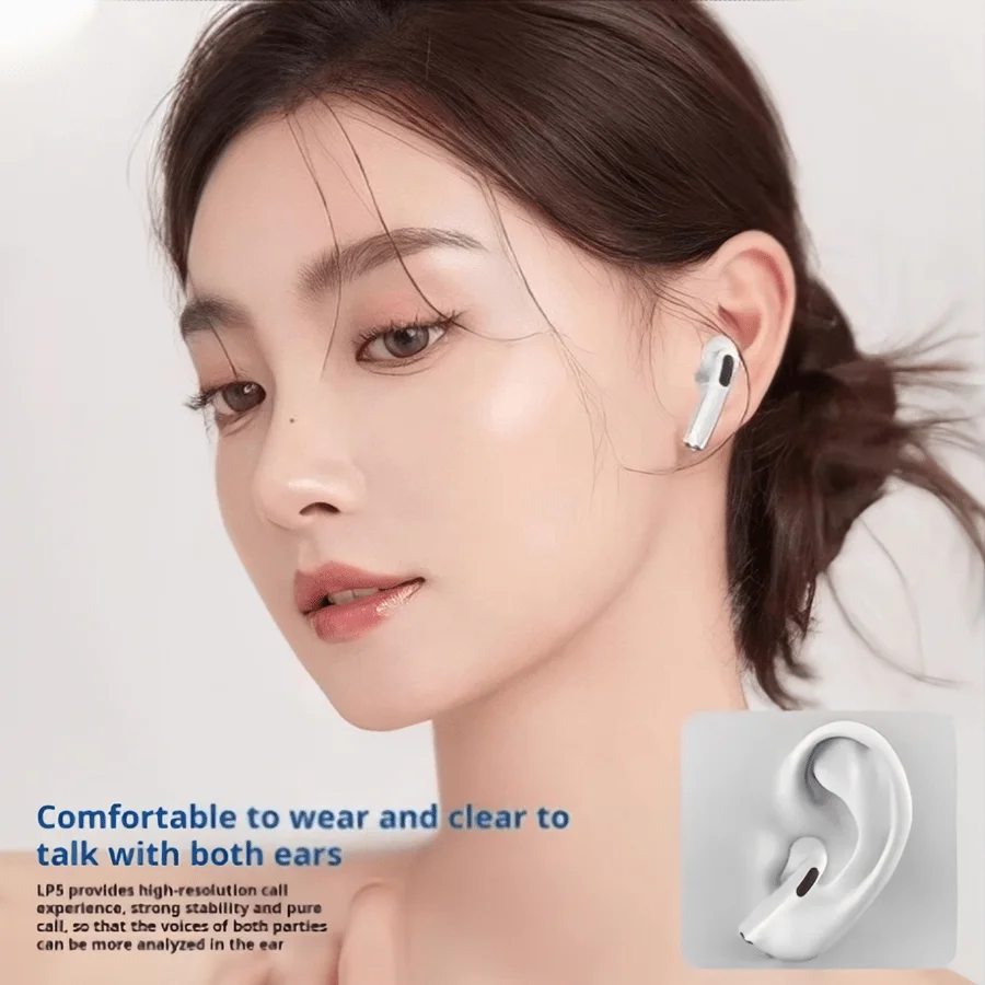 Premium TWS Bluetooth HiFi Wireless Noise-Canceling Earbuds with Microphone