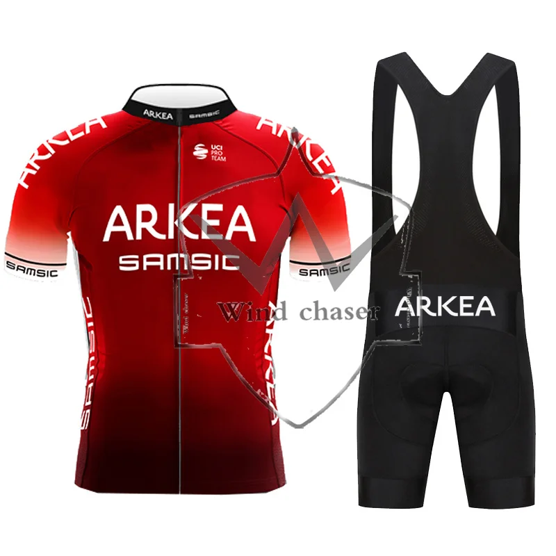 Arkea Maillot De Cyclisme À Manches Courtes Pour Hommes, Ensemble De