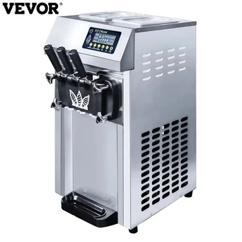 VEVOR Pre-raffreddamento Macchina per gelato commerciale A126 Macchina per gelato Macchina per servizio morbido Macchina per gelato portatile di grande capacità 1