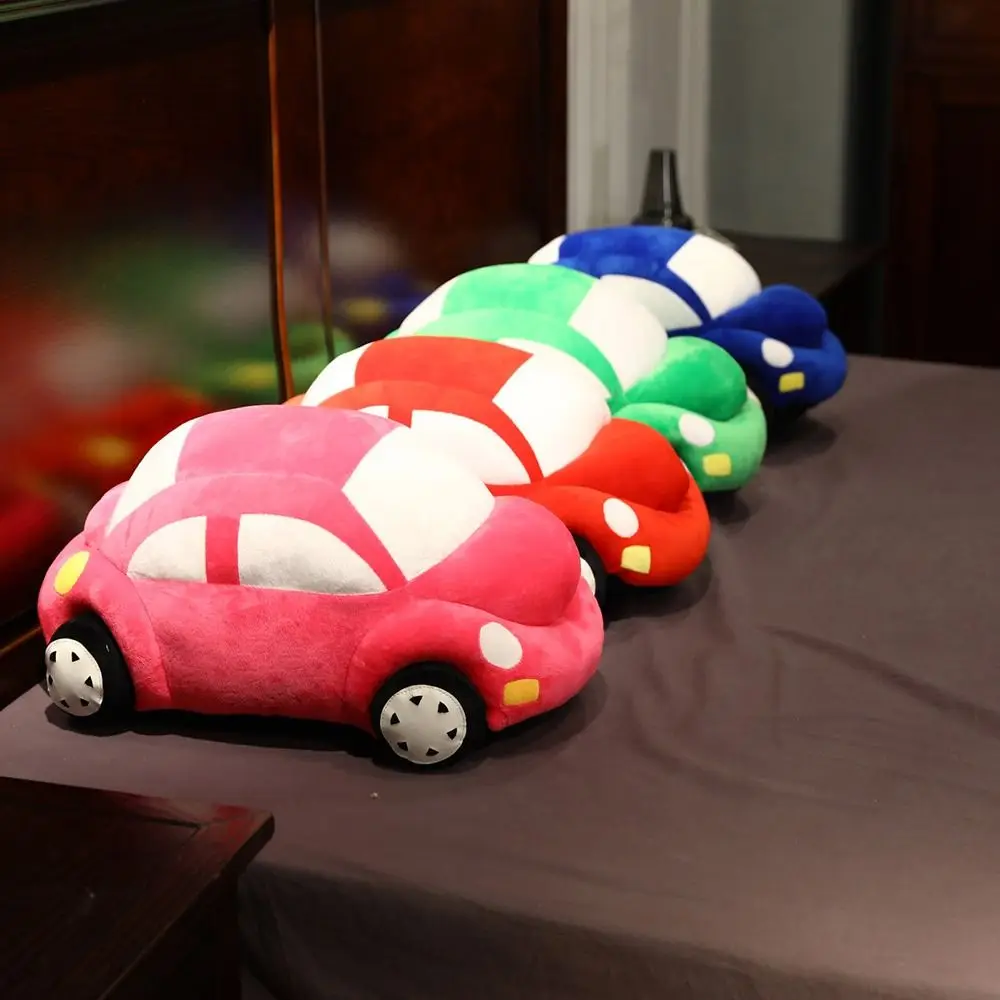 Toy Accompany Toy Soft Toy Car Shaped Cushion Soft Pillow Home Decor Car Model Toy Plush Doll Stuffed Toy Car Model Plush Toys doll house miniature chinese blue and white porcelain vase pillow teapot set table lamp clock phonograph retro telephone model