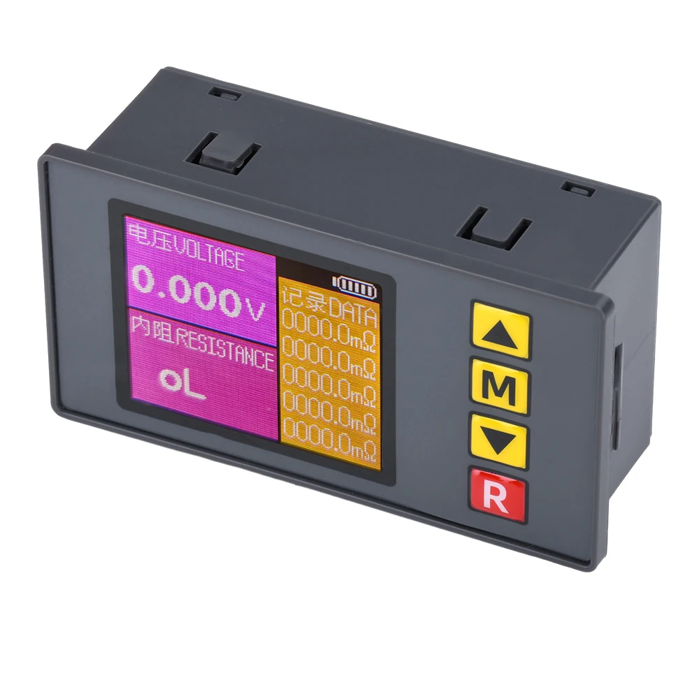 DC5V Voltmeter Internal Resistance Tester Detector Voltage Meter 2/4 Pin Cable Kelvin Clip Electrician Tool TS457 resistance tester voltage tester