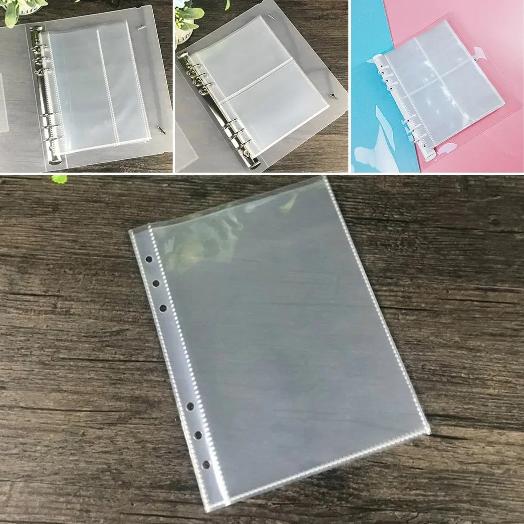 A5 Binder Sleeves 10pcs 1P 2P 4P Photo Album Binder Refill Inner Cards Photocard Transparent Photo Storage Bag Loose Leaf