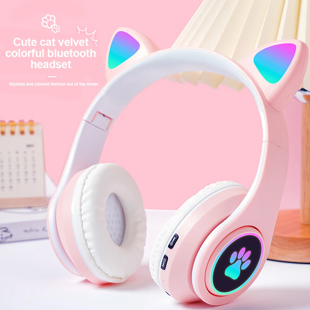 Bluetooth Headphones Cat Ears