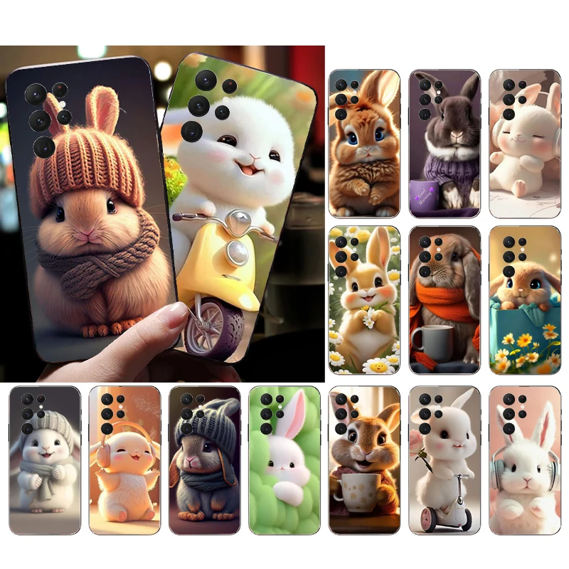 

Rabbit Phone Case For Samsung S24 S23 S22 S21 S20 Ultra S20 S22 S21 S10E S20 FE S24 Plus