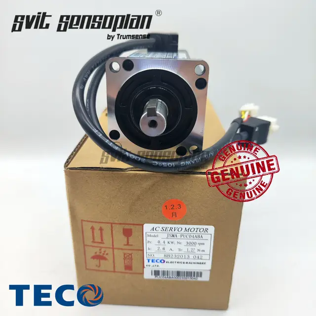 100% Genuine TECO 400W Servo Motor JSMA-PUC04ABA And Servo Drive