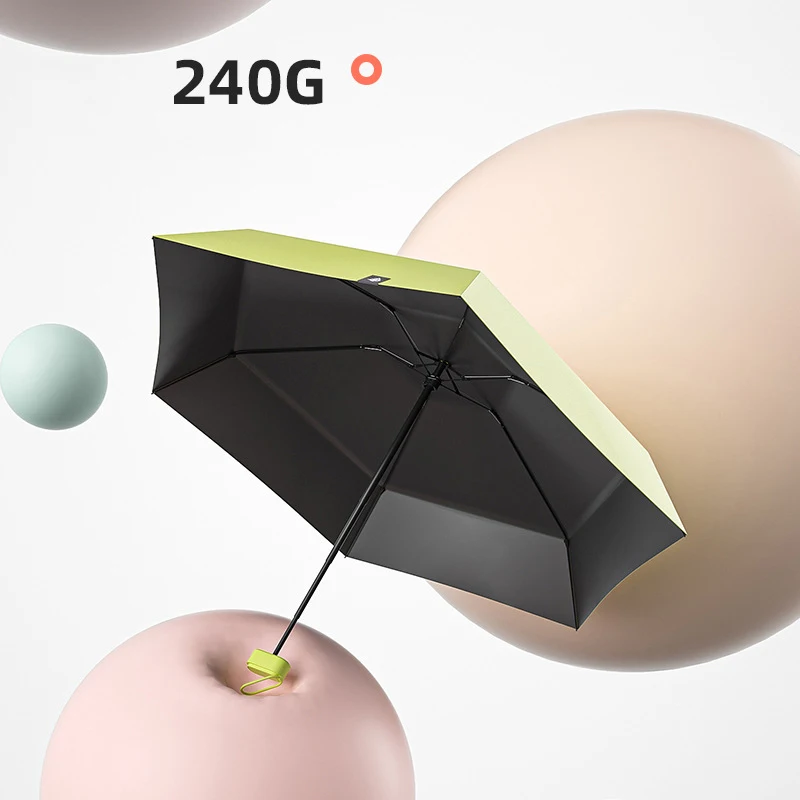 Mini Umbrella Manual Capsule Uv Protection Folding Sun Rain Pocket Compact Travel Parasol