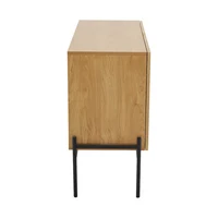 KOMHTOM 2 doors metal legs sideboard buffet dresser with line design