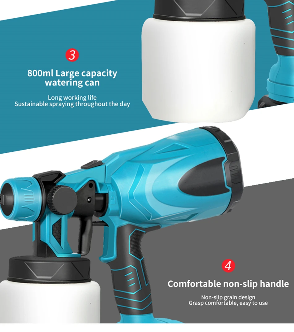 KAKYOIN  ̰  Ʈ й, ڵ  ƿ   귯, Makita 18V ͸ ȣȯ , 800ml