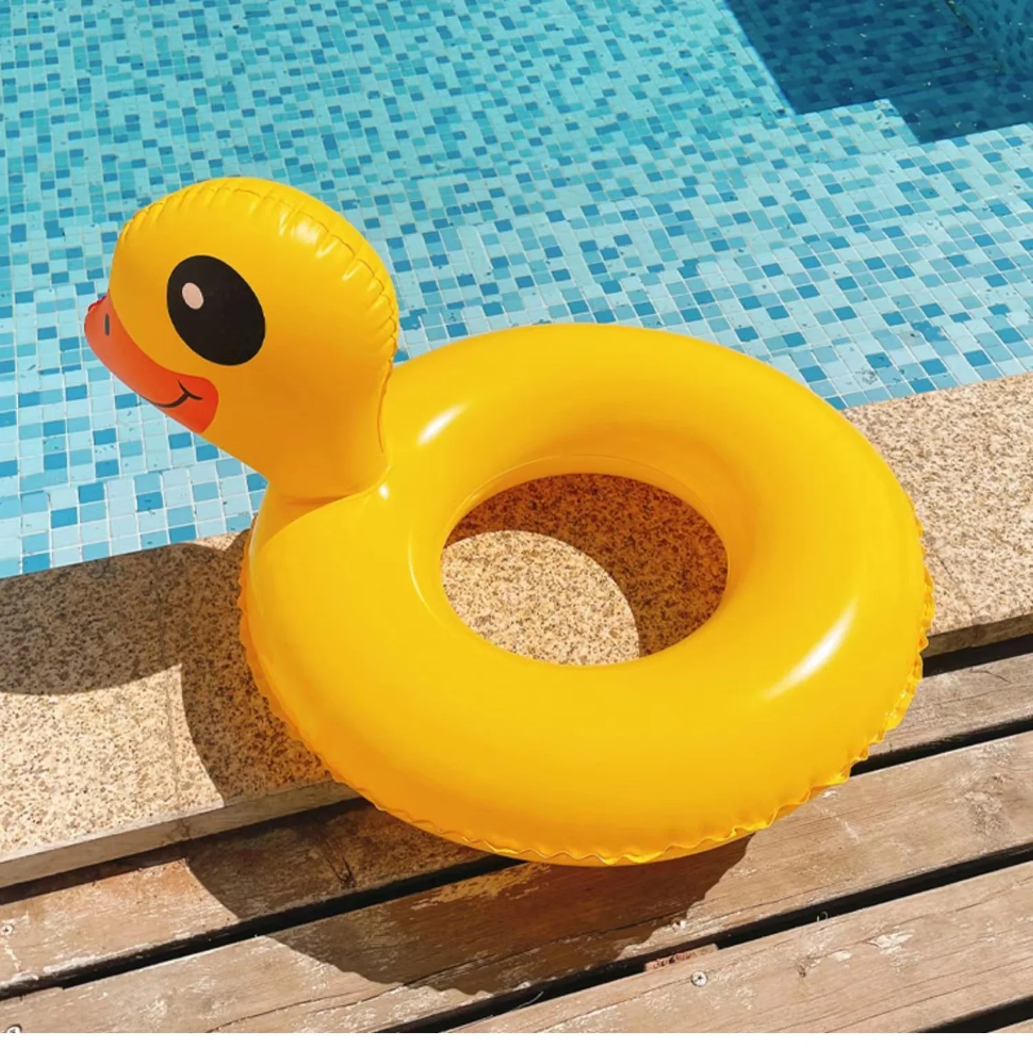 Swimming Pool Ring Duck Inflatable Ring Yellow Duck Baby Swimming