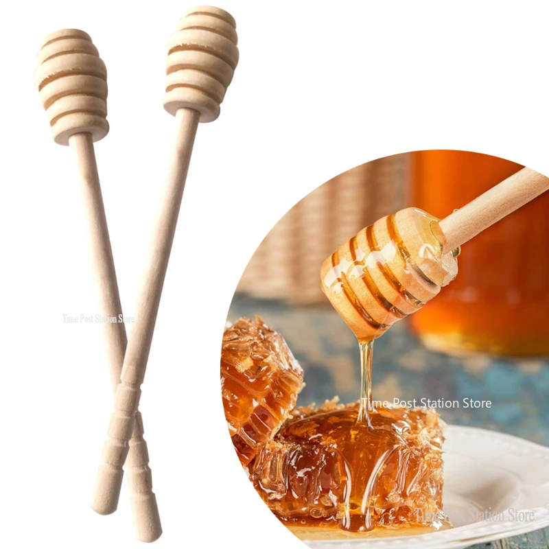 Conjunto De 2 Colheres De Mel De Madeira De Oliveira