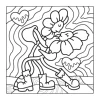 TRIPPY ART Patterns Coloring Book for Adults Cute Drawing Book Perfect Gift for Party and Birthday 6