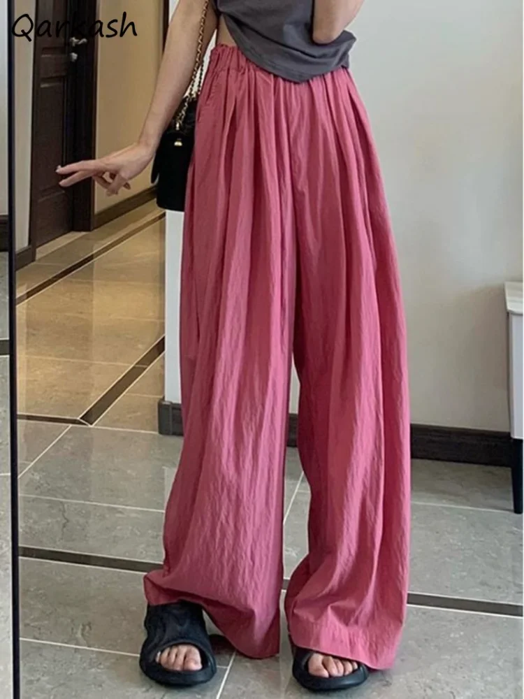 

Wide Leg Pants Women Vintage Loose Casual Spring Streetwear Cool Harajuku Fashion All-match Daily Female Korean Style Mujer New