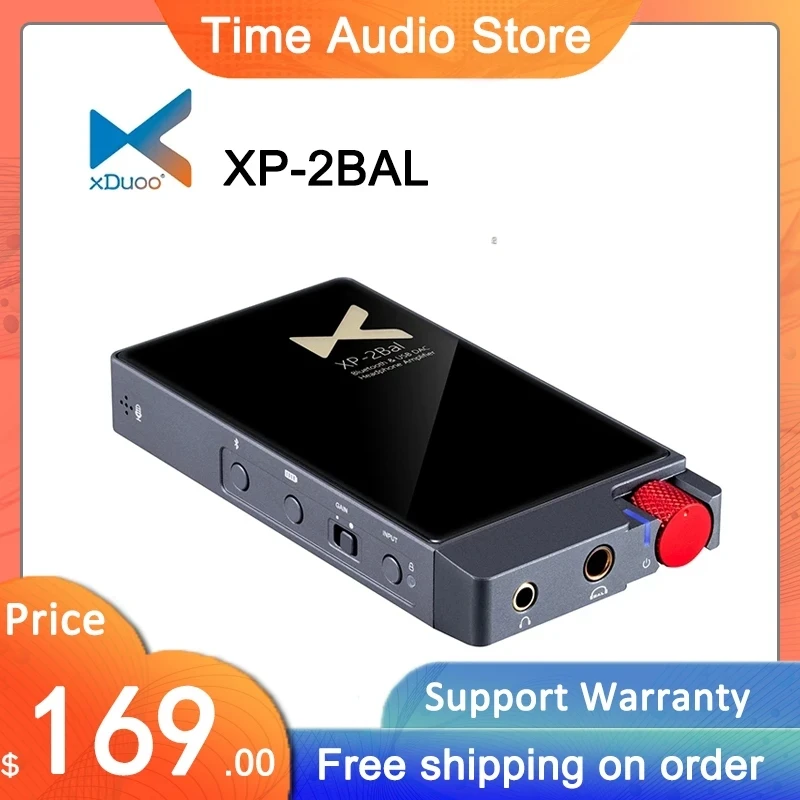 

XDUOO XP-2BAL ES9018K2M HD Bluetooth DAC сбалансированный усилитель для наушников CSR8675 Bluetooth 5,0 USB DAC 320 мВт выходная мощность