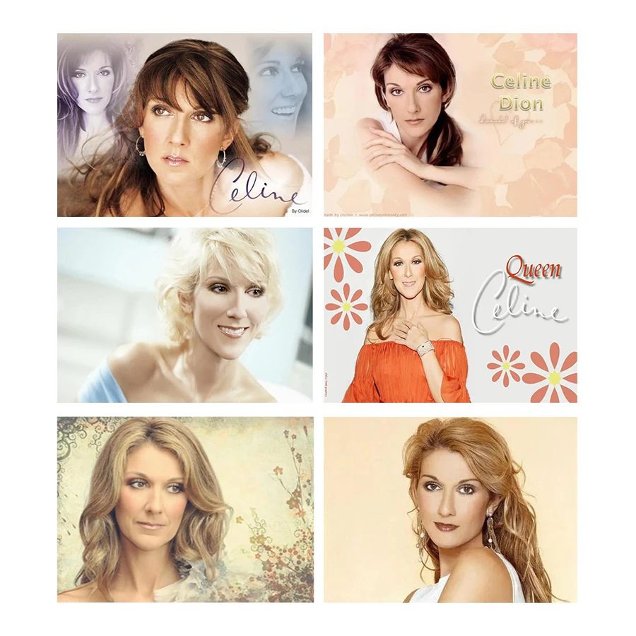 Cantante Di Talento Celine Dion Pittura Diamante Ricamo Ritratto Pieno Quadrato Rotondo Trapani Punto Croce Regalo Fatto A Mano Decorazioni Per La Cas