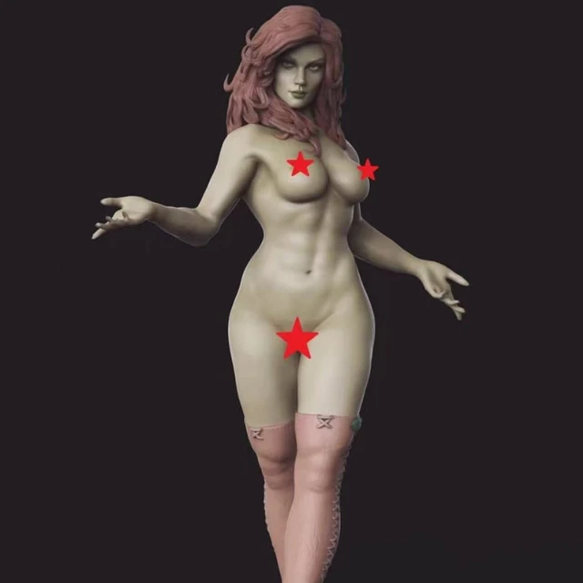 Anime Figure Sexy Naked Woman 1/24 Scale 75mm Total Height Miniatures GK Resin Model Kit Unassembled and Unpainted Diy Toys