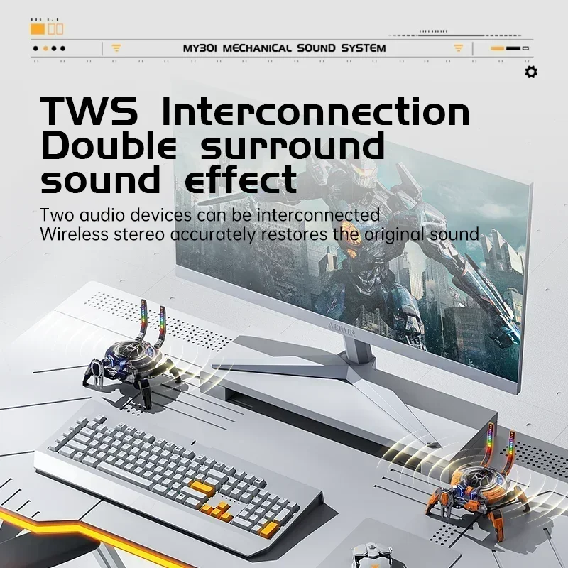 

Сабвуфер крутой и Красивый аппарат Краб звук mecha творческая игра беспроводной bluetooth динамик HIFI сабвуфер украшение