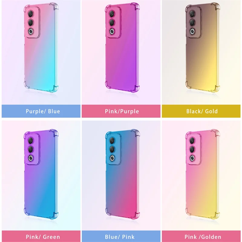 Gradient TPU Shockproof Transparent Protective Case