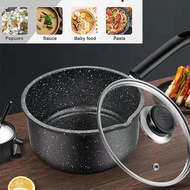 Saucepan Non-stick Coating Aluminium with Stainless Steel Steamer Insert  Milk Pot - AliExpress