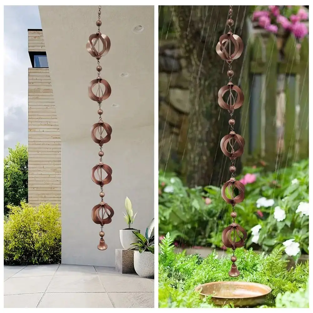 

Outdoor Rain Gutter Chain New Design Durable Can be Hung Rain Catchers Weatherproof House Garden Decoration Rain Chain