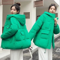 Women Winter Down Padded Jacket Women Hooded Parkas Coat 2022 Winter New Thick Warm Cotton Coat Winter Jacket Female Outwear 1