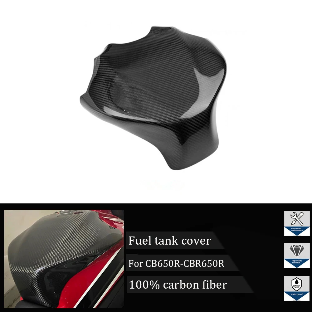 

Suitable for Honda CBR650R, CB650R, 2019-2022 motorcycle accessories 100% carbon fiber high fuel tank cap cowling