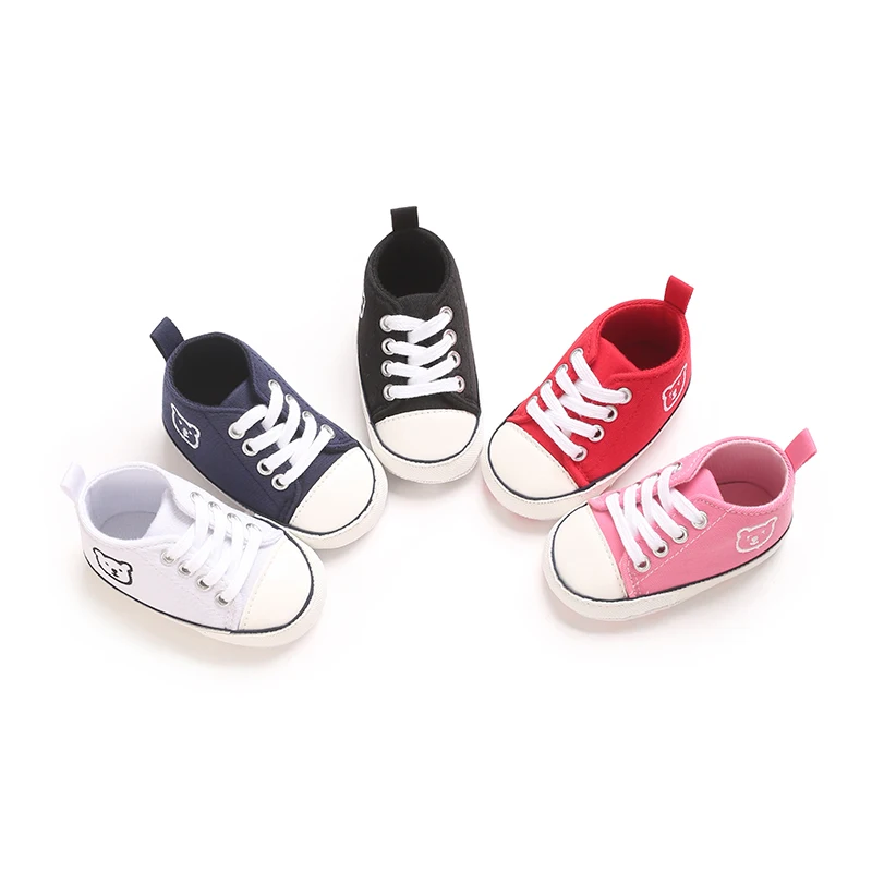 Frühlings- und Herbststil, 0–1 Jahre alt, mehrfarbige Segeltuchschuhe, Baby-Wanderschuhe, Babyschuhe, rutschfeste Schuhe mit weichen Sohlen – Detail 38
