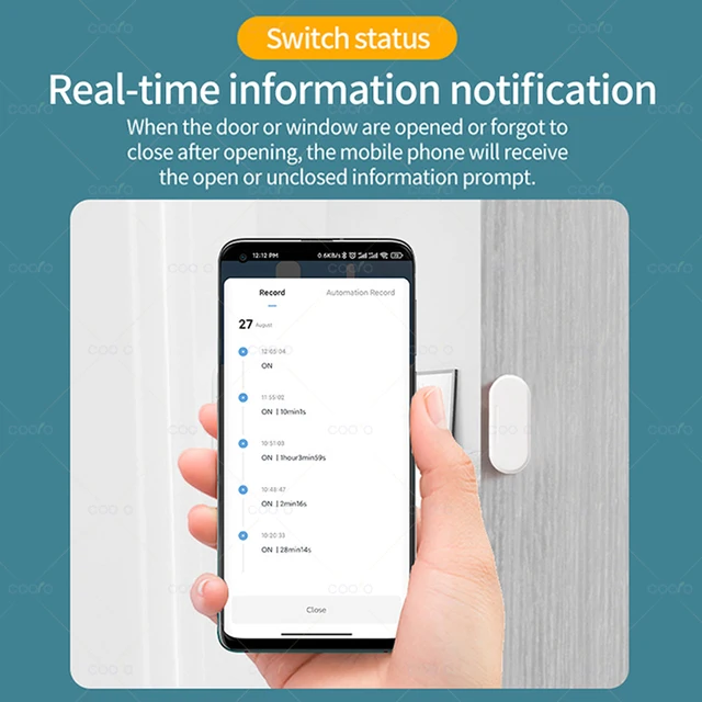 Smart ZigBee Window Door Sensor with Lux or Vibration Detection Home Security Real-time Alarm Work with Home Assistant Z2mqtt 5