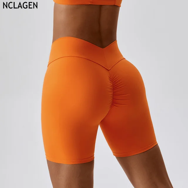 NCLAGEN Womens Yoga Gym Shorts