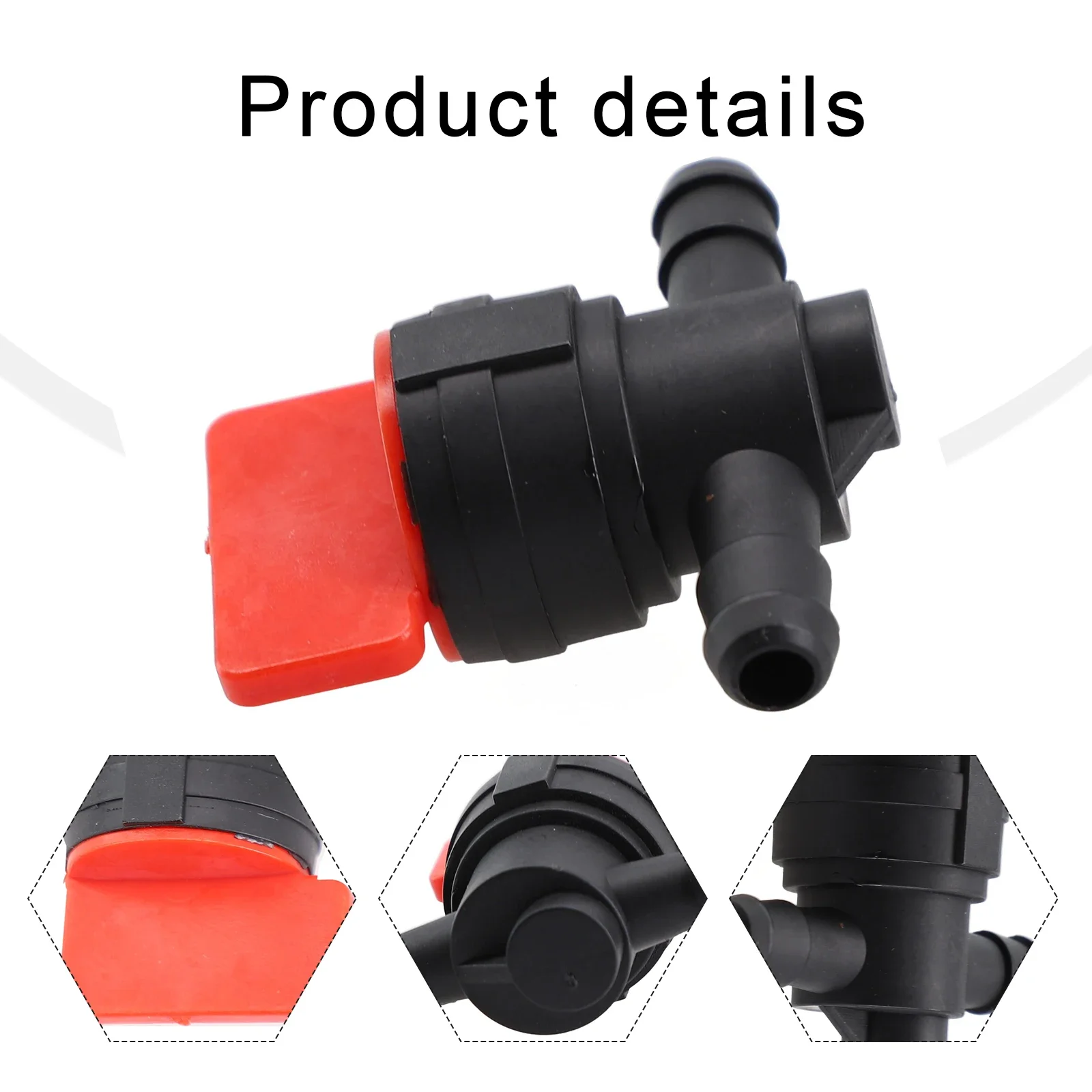 8mm Schalter Ventil Rasenmäher Kraftstoff Motorrad Kraftstoff Versorgung Ein Aus Kraftstoff Hahn Benzin Schalter Für 1/4 zoll ID Rohr Moto kraftstoff stecker – Detail 1
