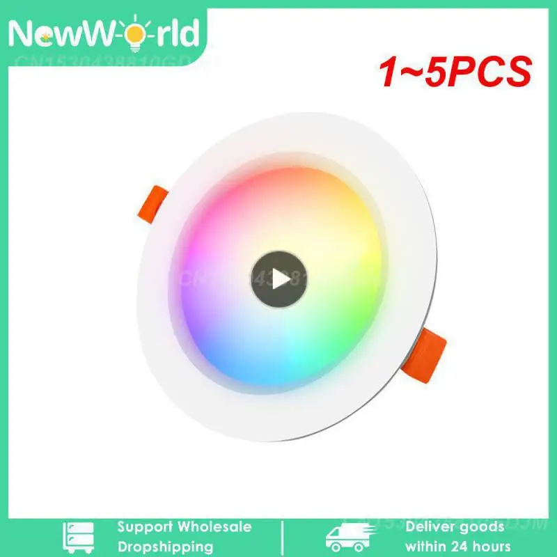 

1~5PCS bluetooth-compatible Colorful Spot LED Ceiling Lamp Recessed Round Light Smart Home Luminaire RGB Dimmable Downlight 110V