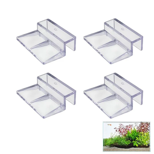 Aquarium Lid Handle 4PCS Clear Color Acrylic Fish Tank Cover Holder Support Aquarium  Lid Clips Clamps For Glass Cover Terrarium - AliExpress