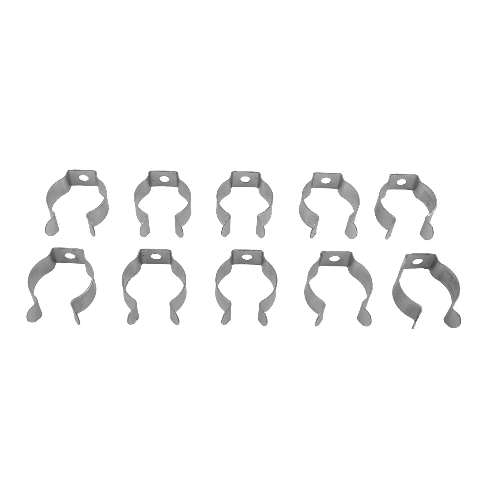 10pcs Spring Terry Clips Stainless Steel Narrow Base Tools 6mm-28mm Heavy Duty Tools Storage Hangers For Garages Sheds Hardwares