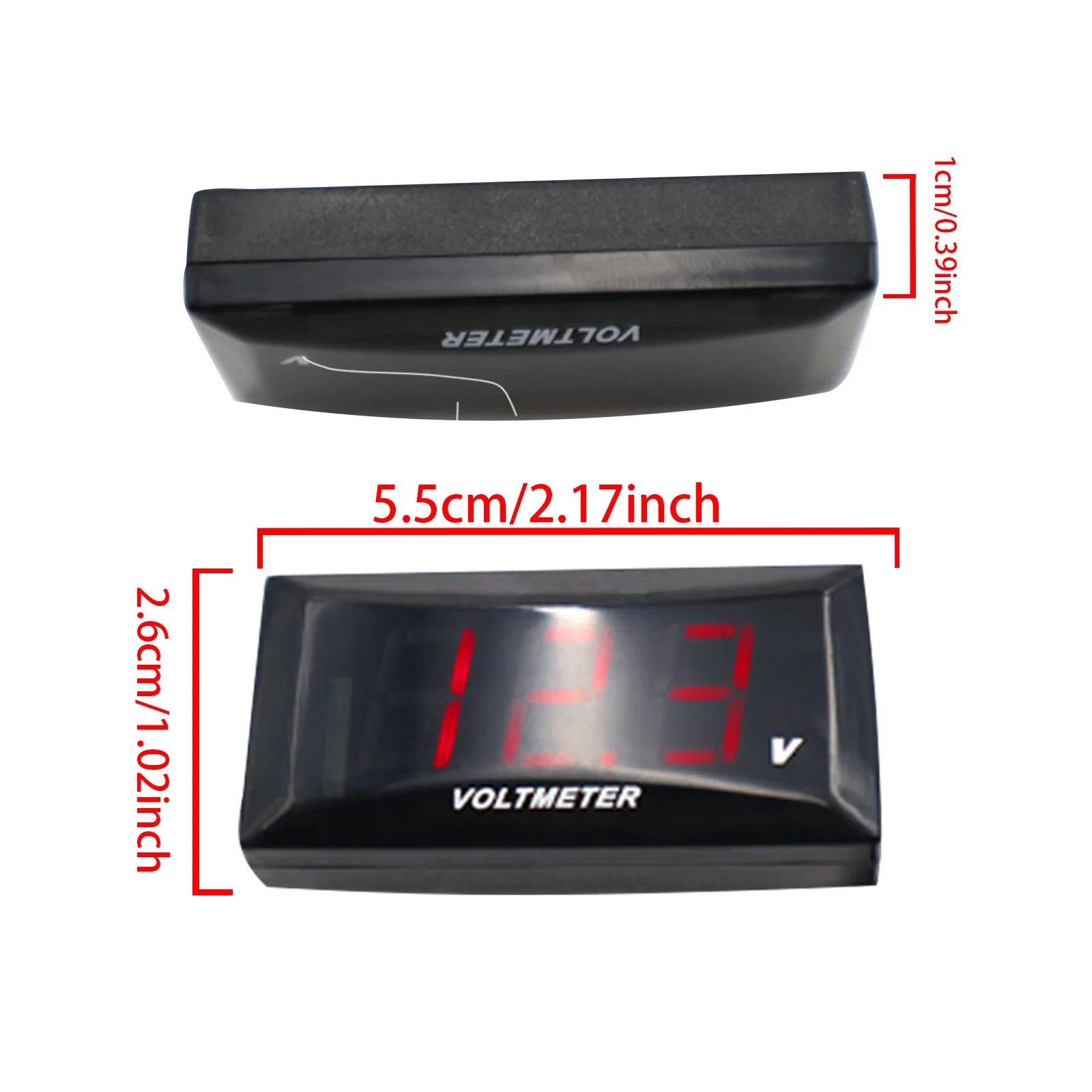 12V For Car Motorcycle Universa Mini LED Display Digital Voltmeter Panel Volt Voltage Meter Tester Reverse Connection Protection